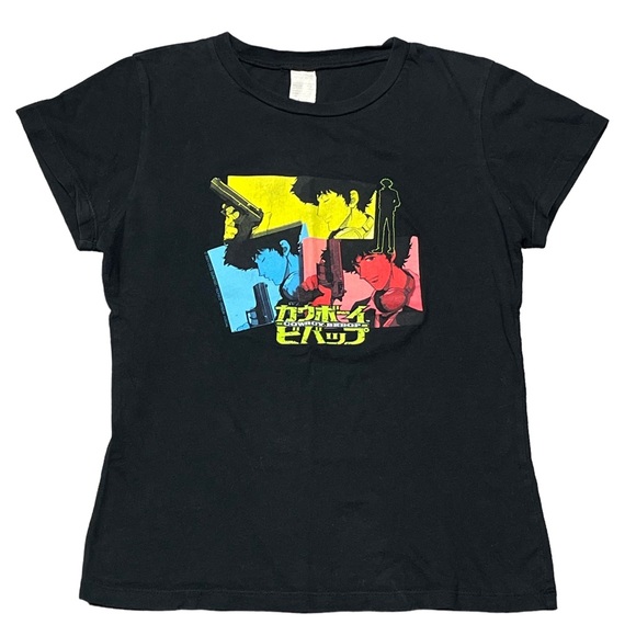 VTG Cowboy Bebop Tshirt 2005 Spike Spiegel by Sunrise USA Made Women’s MEDIUM - Picture 1 of 6